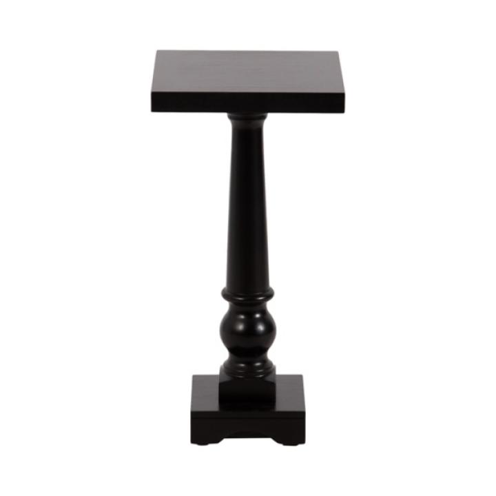 Black Wood Butterfield Pedestal Table