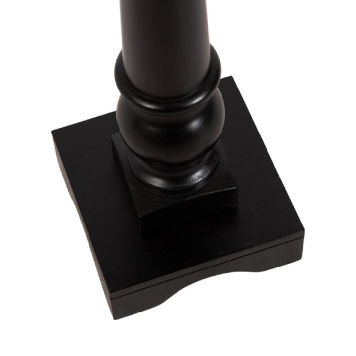 Black Wood Butterfield Pedestal Table