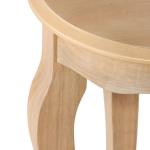 Natural Wood Round Sutherlin Accent Table