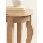 Natural Wood Round Sutherlin Accent Table