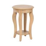 Natural Wood Round Sutherlin Accent Table