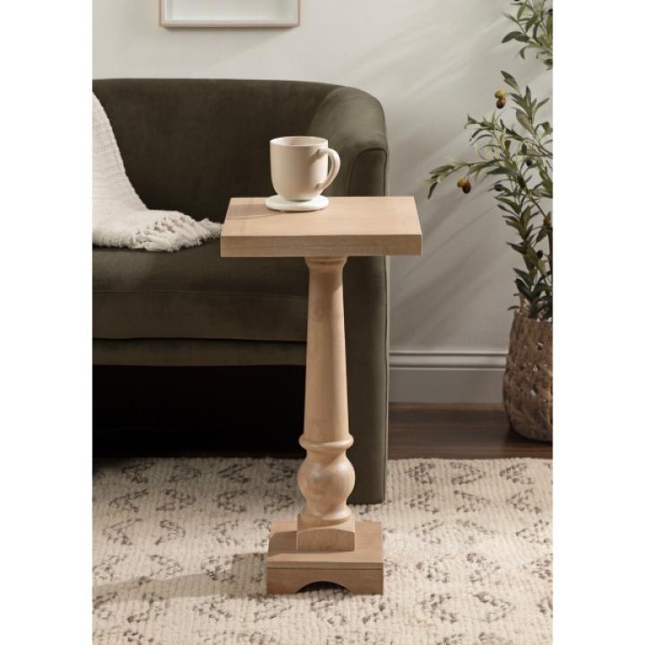 Natural Wood Butterfield Pedestal Table