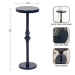 Navy Blue Metal Stratton Cocktail Table
