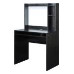 Black Desk with Magnetic Bulletin Board