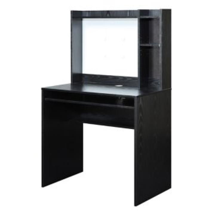 Black Desk with Magnetic Bulletin Board