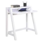 White Wood Lilly 2-Tier Desk