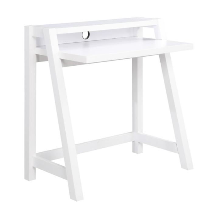 White Wood Lilly 2-Tier Desk