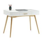 White & Natural Wood Oslo Desk