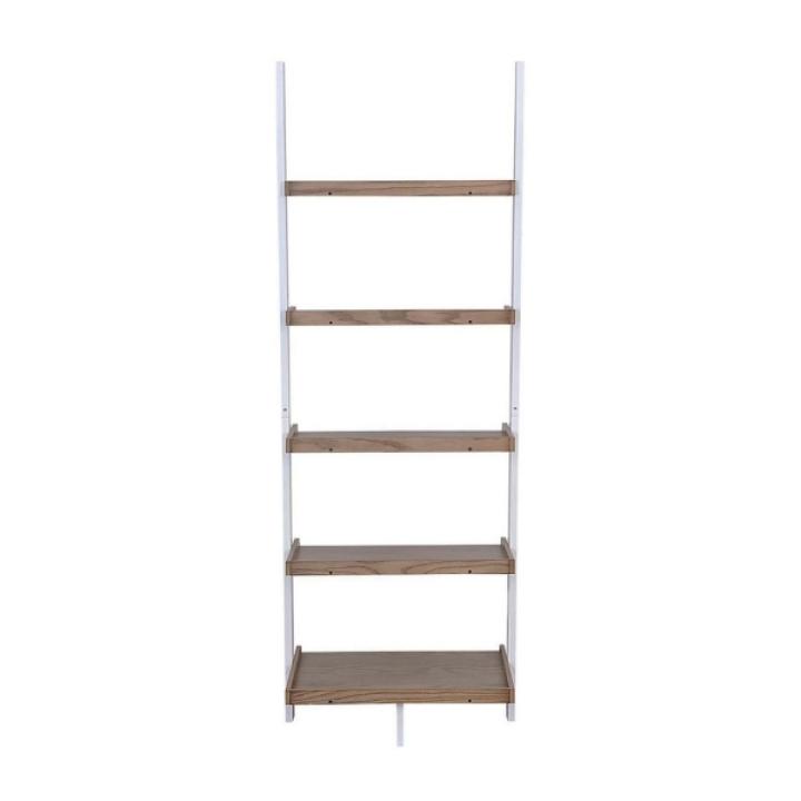 Heritage White Wood Ladder Bookshelf