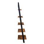 Heritage Two Tone Wood Ladder Bookshelf