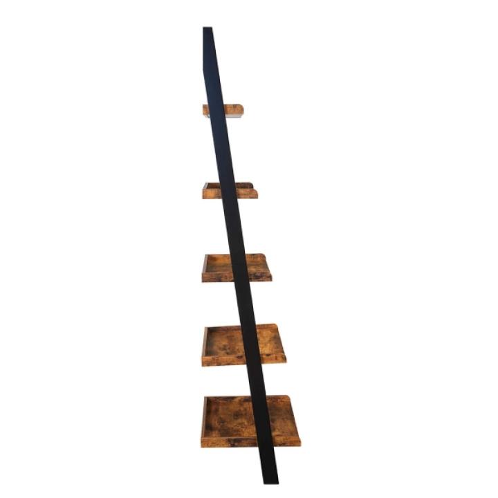 Heritage Two Tone Wood Ladder Bookshelf