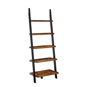 Heritage Two Tone Wood Ladder Bookshelf