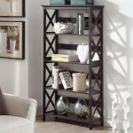 Espresso 5-Tier Oxford Bookcase
