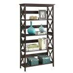 Espresso 5-Tier Oxford Bookcase