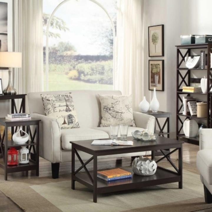 Espresso 5-Tier Oxford Bookcase