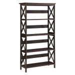 Espresso 5-Tier Oxford Bookcase