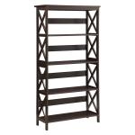 Espresso 5-Tier Oxford Bookcase