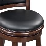 Walnut Wood Extra Tall Swivel Bar Stool
