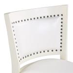 White Faux Leather Bristol Swivel Counter Stool