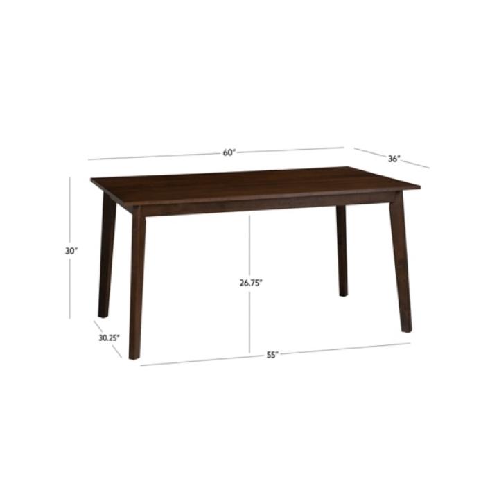 Brown Wood Drury Dining Table