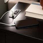 Black Wood Birkdale Charging End Table