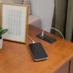 Hazelnut Wood Birkdale Charging End Table