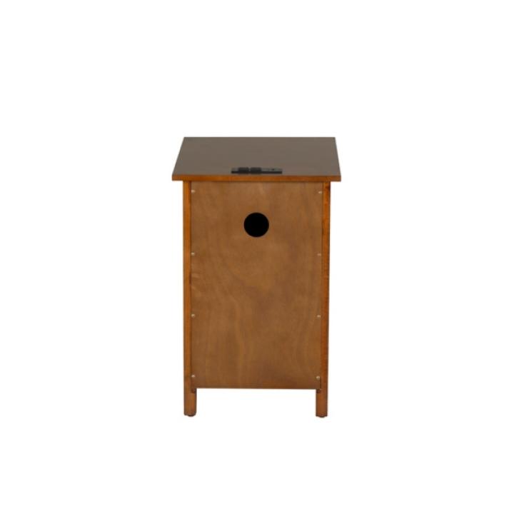 Hazelnut Wood Birkdale Charging End Table