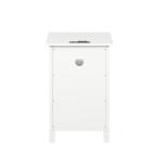 White Wood Birkdale Charging End Table