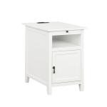 White Wood Birkdale Charging End Table