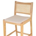 Natural Cane Bauer Bar Stools, Set of 2