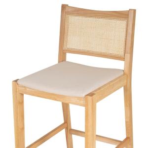 Natural Cane Bauer Bar Stools, Set of 2