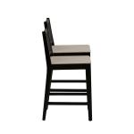 Black Cane Bauer Counter Stools, Set of 2