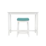 Teal Faux Leather Claridge 3-pc. Counter Set