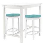 Teal Faux Leather Claridge 3-pc. Counter Set