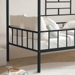 Black Metal House Twin Loft Bed