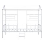 White Metal House Twin Loft Bed