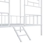 White Metal House Twin Loft Bed
