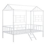 White Metal House Twin Loft Bed