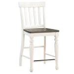 White Two Tone Joanna Counter Stools, Set of 2