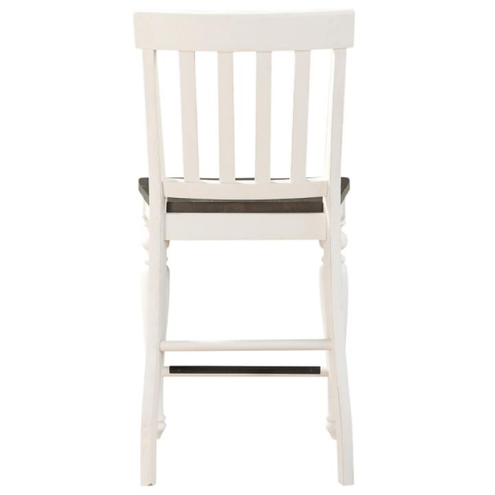 White Two Tone Joanna Counter Stools, Set of 2