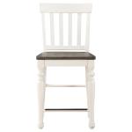 White Two Tone Joanna Counter Stools, Set of 2