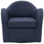 Navy Swivel Club Accent Chair