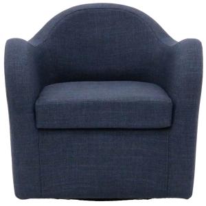 Navy Swivel Club Accent Chair