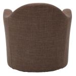 Brown Swivel Club Accent Chair