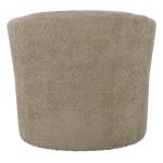 Oatmeal Upholstered Swivel Accent Chair