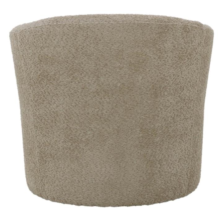 Oatmeal Upholstered Swivel Accent Chair