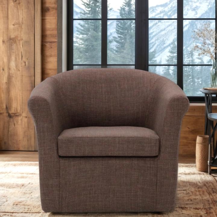 Brown Marlee Swivel Accent Chair