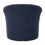 Navy Upholstered Nikole Swivel Accent Chair