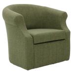 Green Upholstered Nikole Swivel Accent Chair
