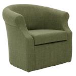 Green Upholstered Nikole Swivel Accent Chair